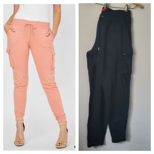 NWT Guess Dalila  Cargo Jogger in Jet Black